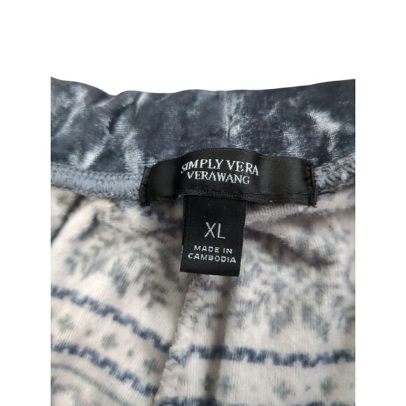 Simply Vera Verawang Womens Stretch Velour Hoodie PJ Set. XL - Picture 6 of 14